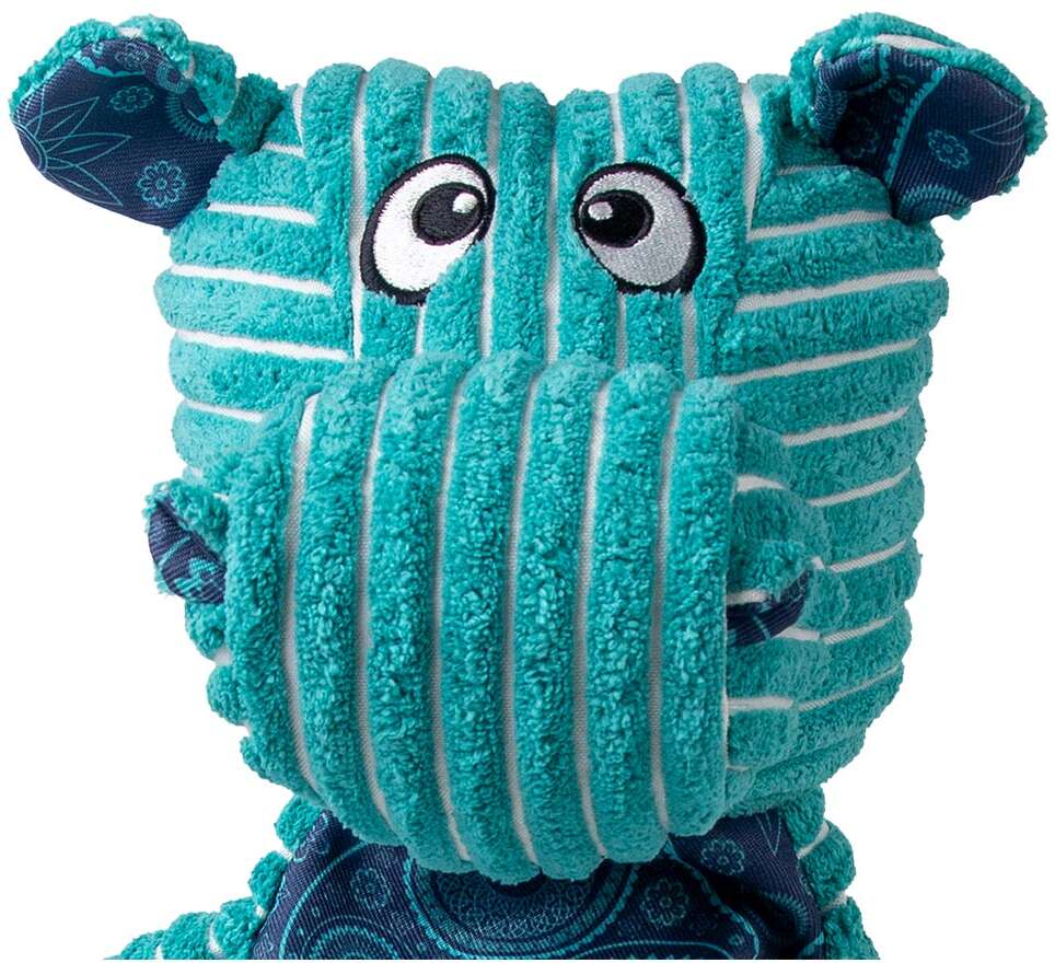 Brinquedo Pelúcia Kong Floppy Knots Hippo Jumbo Azul para Cães - Tam. Único