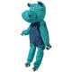 Brinquedo Pelúcia Kong Floppy Knots Hippo Jumbo Azul para Cães
