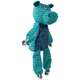 Brinquedo Pelúcia Kong Floppy Knots Hippo Jumbo Azul para Cães