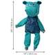 Brinquedo Pelúcia Kong Floppy Knots Hippo Jumbo Azul para Cães