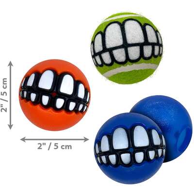 Brinquedo Recheável Kong Grinz Rogz 3 Variedade para Cães