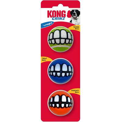 Brinquedo Recheável Kong Grinz Rogz 3 Variedade para Cães