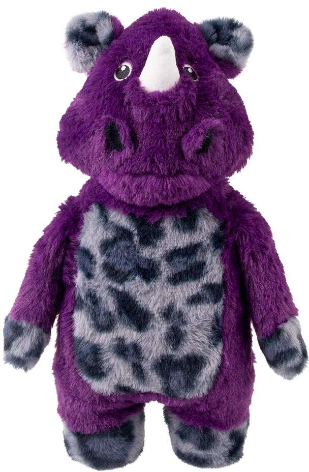 Brinquedo Pelúcia Kong Jungle Jamz Rinoceronte Roxo para Cães - Tam. Único