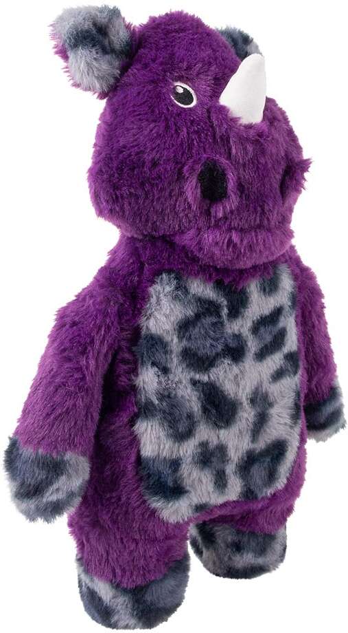 Brinquedo Pelúcia Kong Jungle Jamz Rinoceronte Roxo para Cães - Tam. Único