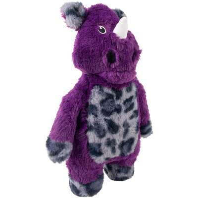 Brinquedo Pelúcia Kong Jungle Jamz Rinoceronte Roxo para Cães