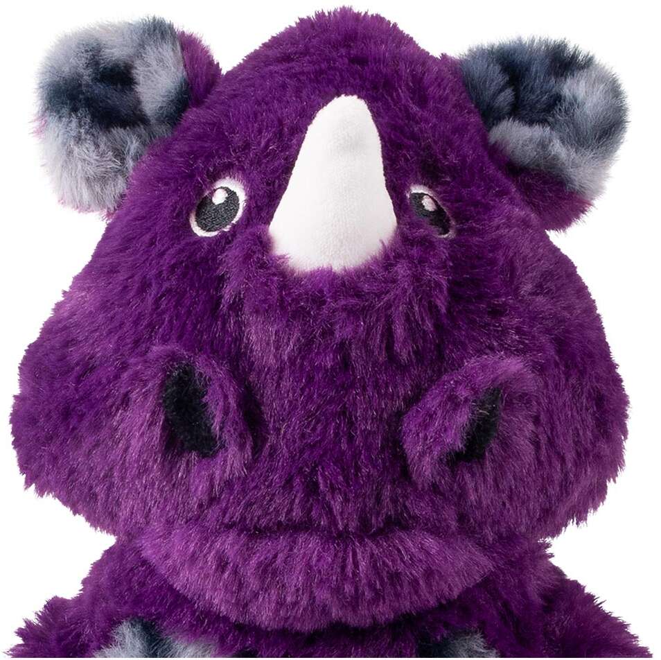 Brinquedo Pelúcia Kong Jungle Jamz Rinoceronte Roxo para Cães - Tam. Único