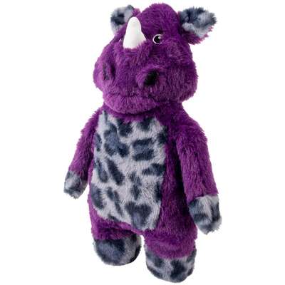 Brinquedo Pelúcia Kong Jungle Jamz Rinoceronte Roxo para Cães