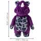 Brinquedo Pelúcia Kong Jungle Jamz Rinoceronte Roxo para Cães