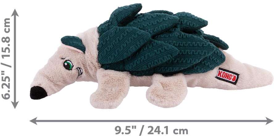 Brinquedo Pelúcia Kong Layerz Forage Armadillo Verde para Cães - Tam. Único