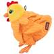 Brinquedo Pelúcia Kong Layerz Forage Hen Laranja para Cães
