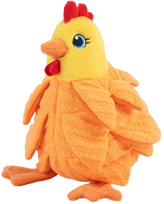 Brinquedo Pelúcia Kong Layerz Forage Hen Laranja para Cães - Tam. Único