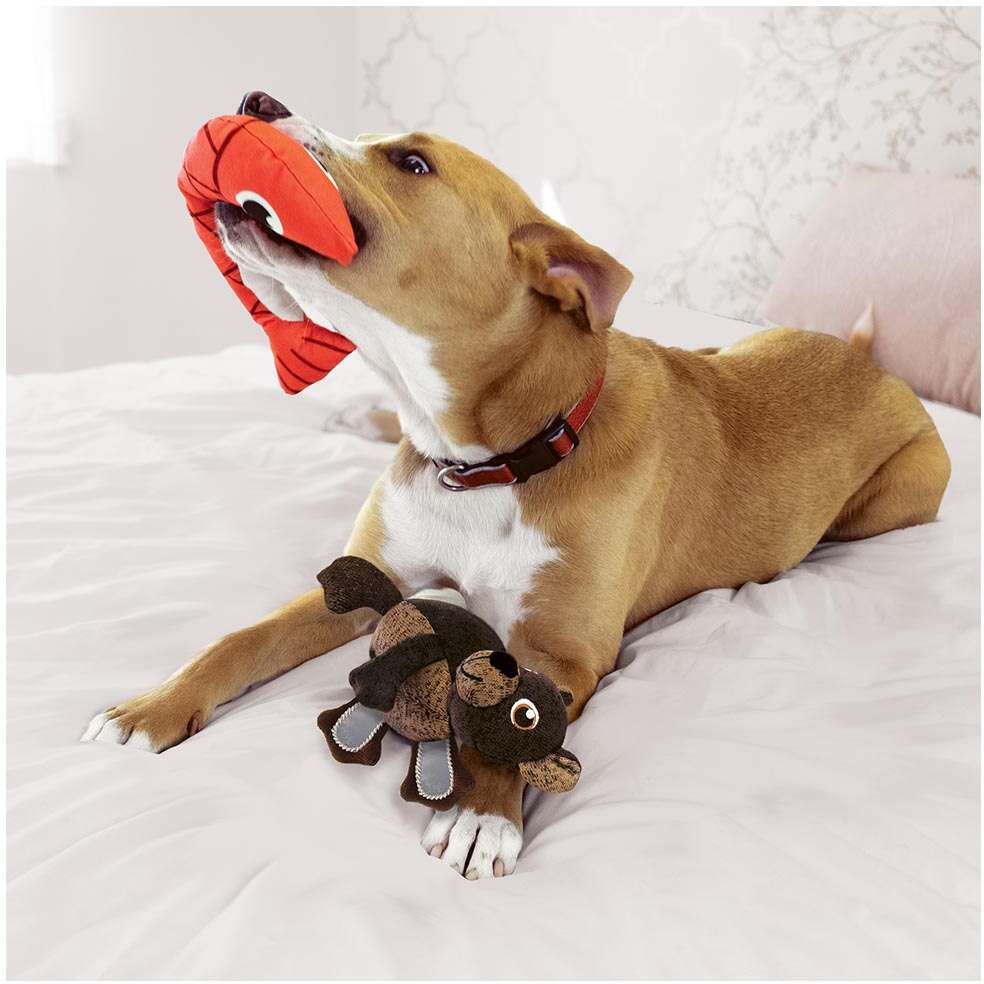 Brinquedo Pelúcia Kong Pull-A-Partz Pals Urso Marrom para Cães - Tam. Único