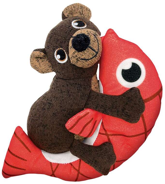 Brinquedo Pelúcia Kong Pull-A-Partz Pals Urso Marrom para Cães - Tam. Único