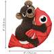 Brinquedo Pelúcia Kong Pull-A-Partz Pals Urso Marrom para Cães