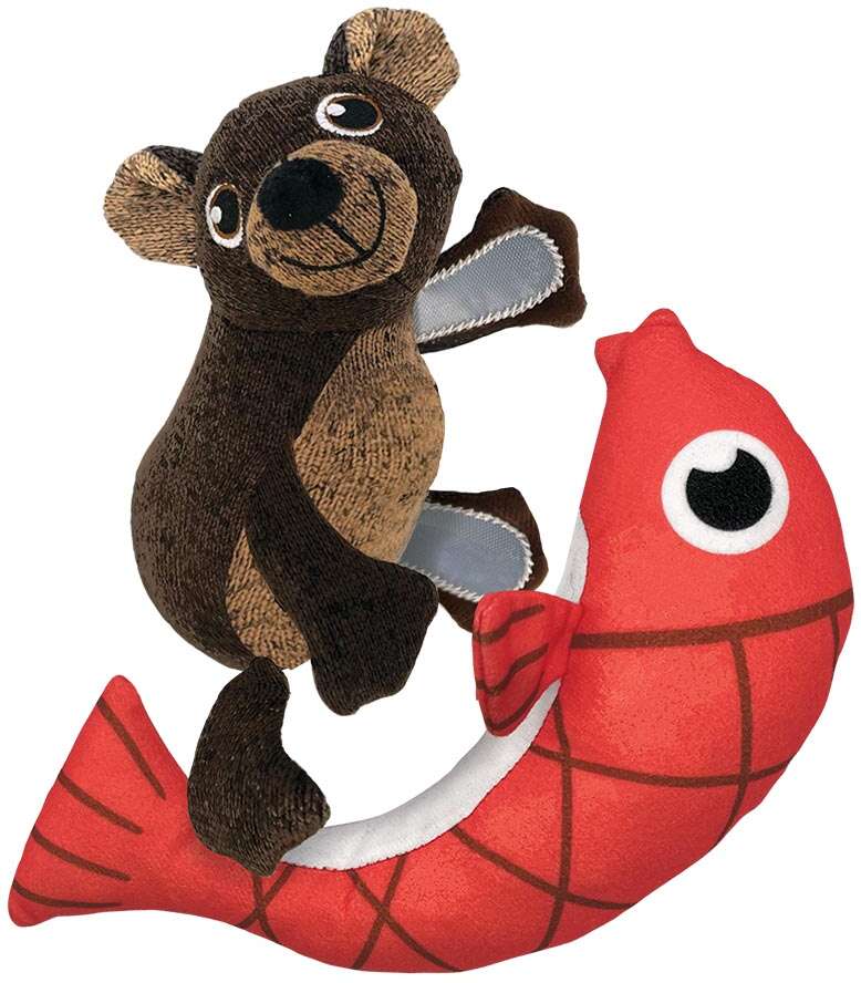 Brinquedo Pelúcia Kong Pull-A-Partz Pals Urso Marrom para Cães - Tam. Único