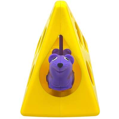Brinquedo Recheável Kong Rewards Rocker Cheese Amarelo para Gatos