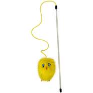 Brinquedo Varinha Kong Teaser Chirpz Pintinho Amarelo para Gatos - Tam. Único