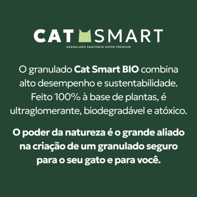 Granulado Sanitário Cat Smart Bio Grãos Médios para Gatos