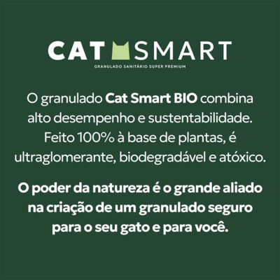 Granulado Sanitário Cat Smart Bio Grãos Finos para Gatos