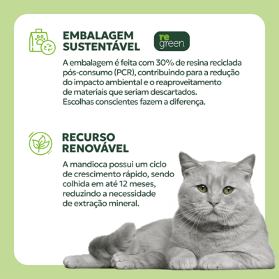 Granulado Sanitário Cat Smart Bio Grãos Finos para Gatos