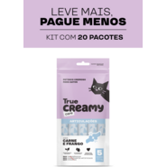 Petisco Cremoso True Creamy Care Articulações Sabor Carne e Frango - 20 Pacotes (100 Unidades)