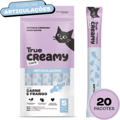 Petisco Cremoso True Creamy Care Articulações Sabor Carne e Frango