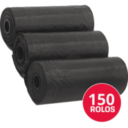 Refil Cata Caca Kroco Preto Biodegradável - 150 Rolos