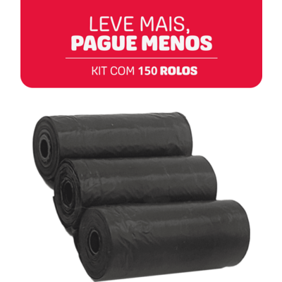 Refil Cata Caca Kroco Preto Biodegradável