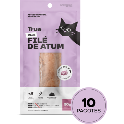 Petisco Natural True Meats Filé de Atum para Gatos