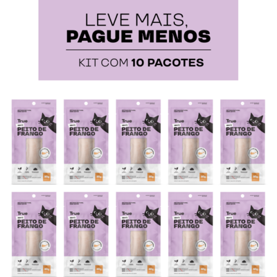 Petisco Natural True Meats Peito de Frango para Gatos