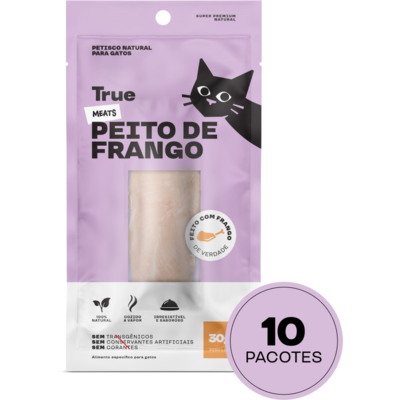 Petisco Natural True Meats Peito de Frango para Gatos