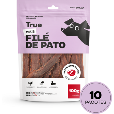 Petisco Natural True Meats Filé de Pato para Cães”