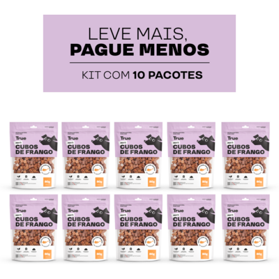 Petisco Natural True Meats Cubos de Frango para Cães