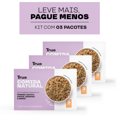 Alimentação Natural True Sabor Frango para Cães Adultos