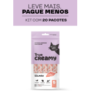 Petisco Cremoso True Creamy Sabor Salmão para Gatos