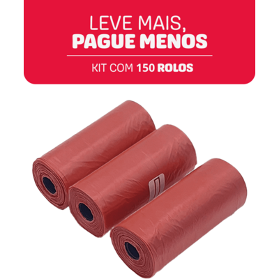 Refil Cata Caca Kroco Vermelho Biodegradável