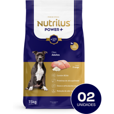 Ração Nutrilus Power+ Frango para Cães Adultos