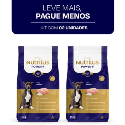 Ração Nutrilus Power+ Frango para Cães Adultos