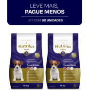 Ração Nutrilus Pro+ Frango & Carne para Cães Filhotes de Raças Pequenas