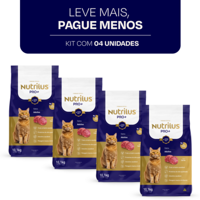 Ração Nutrilus Pro+ Carne para Gatos Adultos