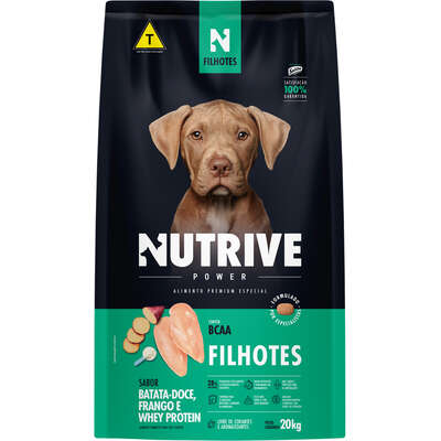 Ração Seca Nutrive Power Premium Especial para Cães Filhotes sabor Frango e Proteínas