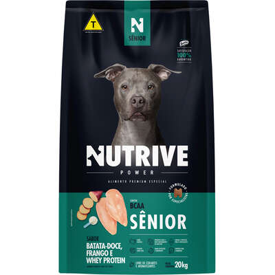 Ração Seca Nutrive Power Premium Especial para Cães Sênior sabor Frango e Proteínas