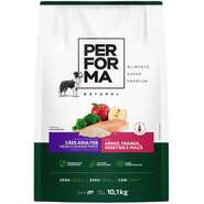 Ração Seca Performa Natural para Cães Adultos Raças Médias e Grandes sabor Frango e Vegetais - 10,1Kg