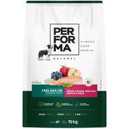 Ração Seca Performa Natural para Cães Adultos Raças Pequenas sabor Frango e Vegetais - 15Kg