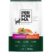 Ração Seca Performa Natural para Gatos Adultos sabor Peixe e Goiaba - 10,1Kg