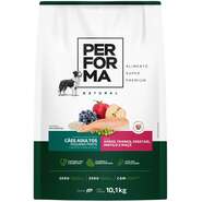 Ração Seca Performa Natural para Cães Adultos Raças Pequenas sabor Frango e Vegetais - 10,1Kg