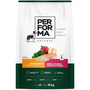Ração Seca Performa Natural para Cães Filhotes Raças Médias e Grandes sabor Frango e Vegetais - 15Kg