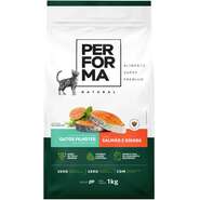 Ração Seca Performa Natural para Gatos Filhotes sabor Peixe e Goiaba - 1Kg