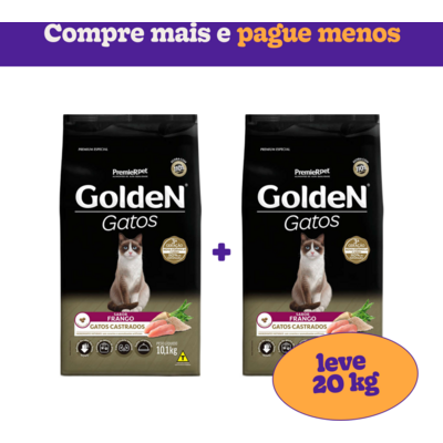 Ração Seca PremieR Pet Golden Gatos Adultos Castrados Frango