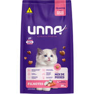 Ração Seca Unna Premium para Gatos Filhotes sabor Peixe - 20Kg